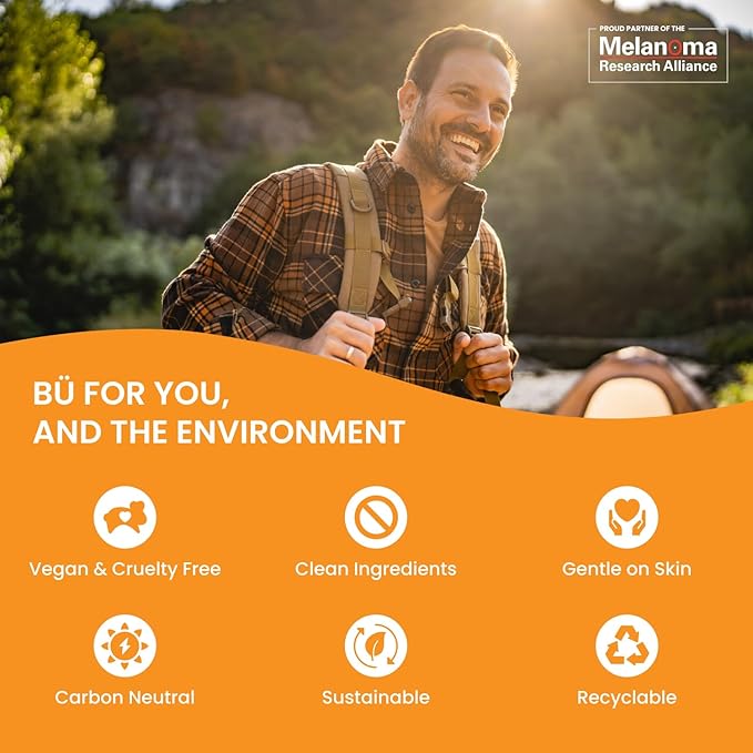 BU SPF 30 Sunscreen Spray for Face and Body, Non Aerosol Spray, TSA Travel Size Sunblock, Clear, Non Greasy, Water Resistant, White Sage 1 oz-GlimoraGlow