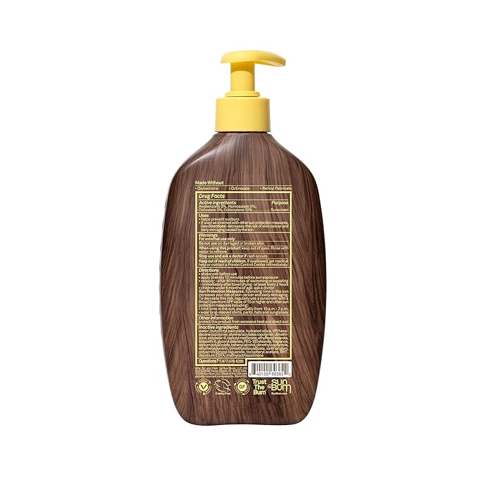 Sun Bum Original SPF 30 Sunscreen Body Lotion - Broad Spectrum Moisturizing Sunscreen with Vitamin E - Hawaii 104 Act Compliant (Made Without Octinoxate & Oxybenzone) - 16 oz-GlimoraGlow