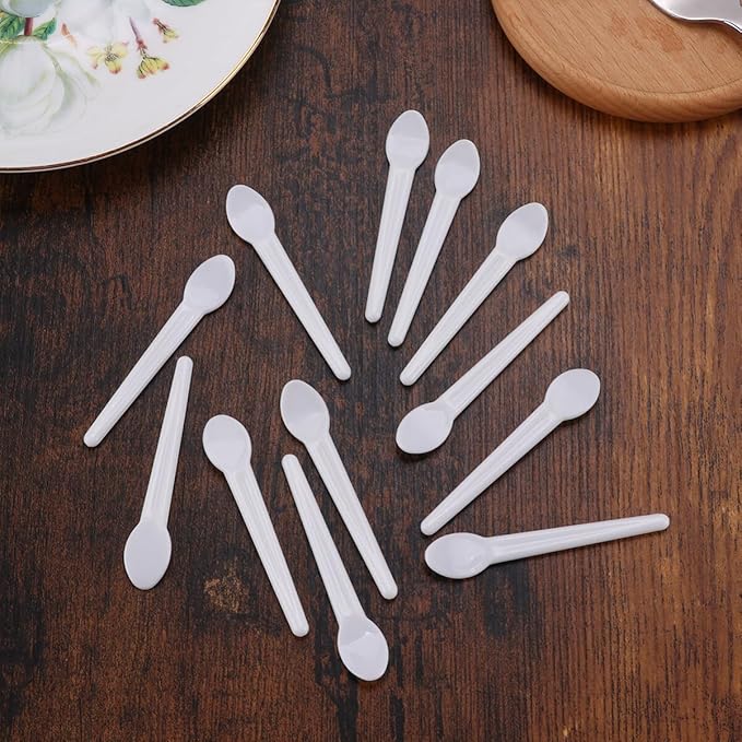 100pcs Makeup Scoop Cosmetic Scoop Face Cream Spatula Face Cream Scoop Face Mask Scoop Cosmetic Spatula Makeup Spoon-GlimoraGlow