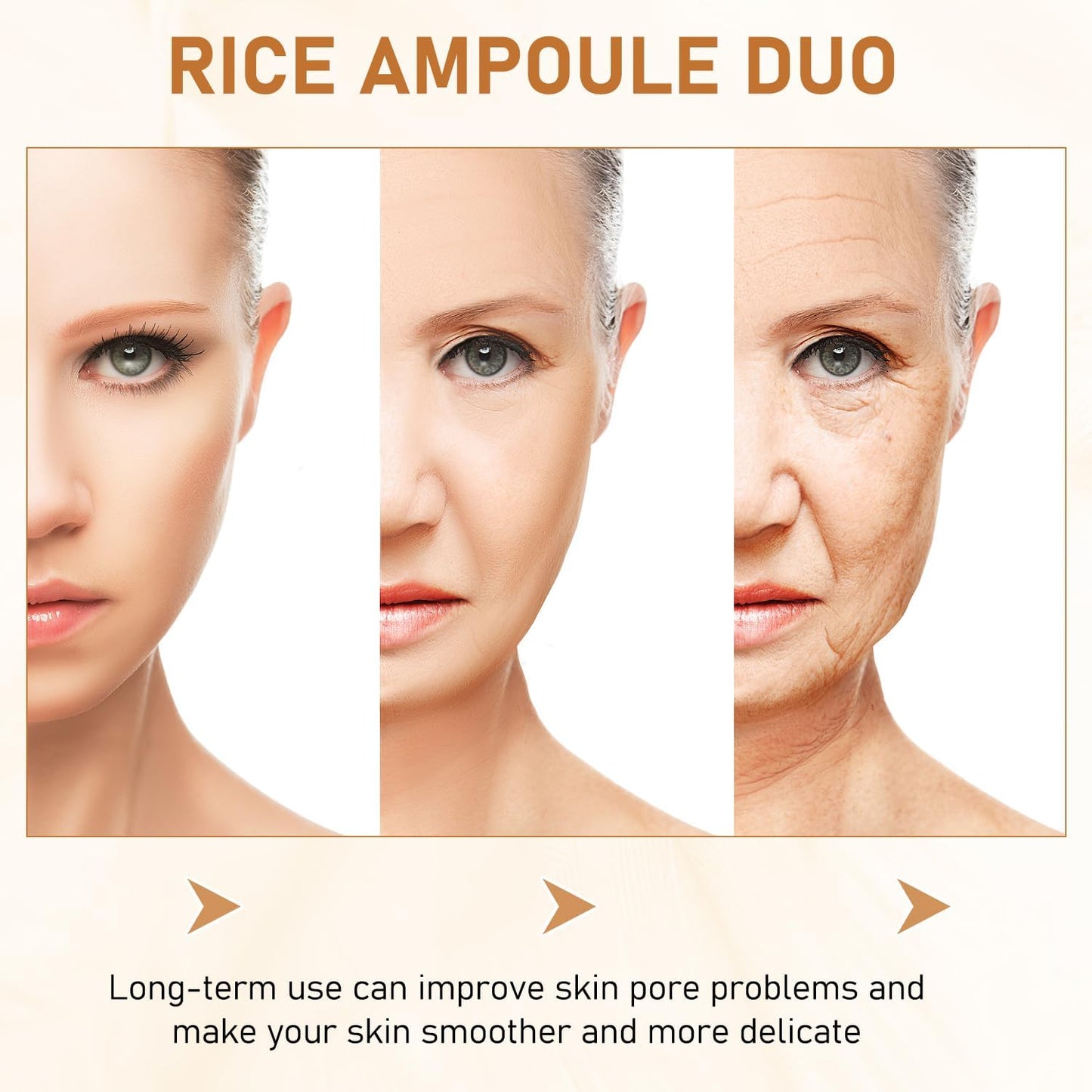 Rice Exfoliant Ampoule Duo, Black and White Face Peeling Solution, Moisturizing Pore Minimizer, 2-Pack, 100ml-GlimoraGlow