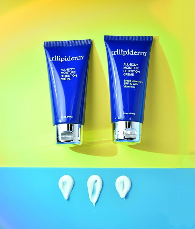 Trilipiderm Travel Size Moisturizer Sunscreen 3oz – The Stowaways Overnight, Travel Size, Getaway – Hydration for Body and Face 1 x SPF 30 Sunblock and 1 x All-Body Moisturizer-GlimoraGlow