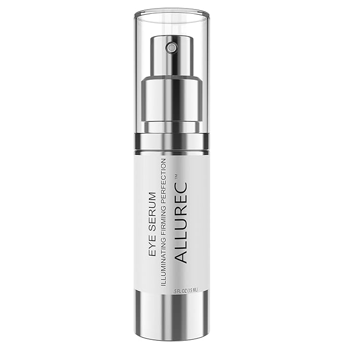 ALLUREC™ Eye Cream Serum: Illuminating Firming Perfection. Best Eye Serum Peptides Cream for Firming Lifting Eyelids Anti- Aging Winkles Bags Dark Circle Puffiness Total Effects.-GlimoraGlow