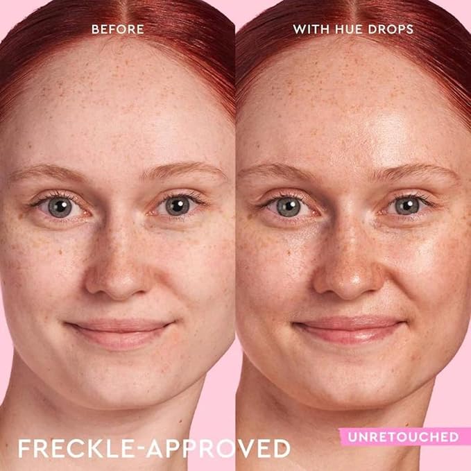 Glow Recipe Hue Drops - Mini Tinted Face Serum - Bronzing Drops to Brighten & Hydrate - Skincare Makeup Primer & Liquid Highlighter to Blur Pores for a Radiant, Even Skin Tone - Sun Glow (15ml)-GlimoraGlow