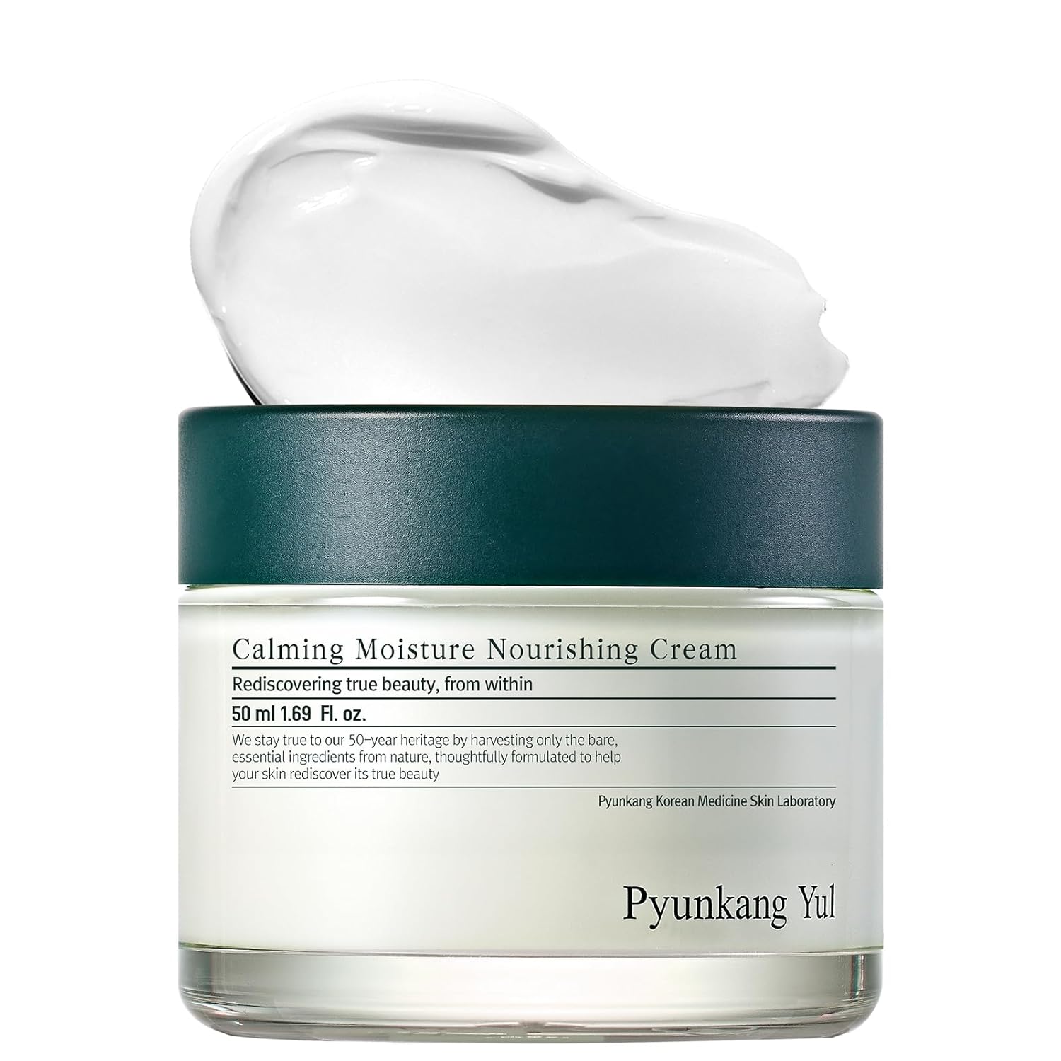 Pyunkang Yul PKY Calming Moisture Nourishing Cream Instantly Soothes Sensitive Skin, Face Moisturizer for Healthy Skin Vitality with Collagen, Vegan, Korean Skincare (1.69 Fl. Oz, 50ml)-GlimoraGlow