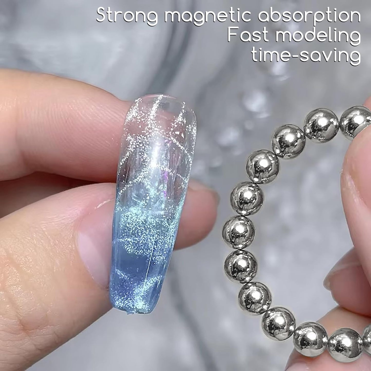 24 Pcs Cat Eye Magnet for Nails + 3 Y-Shaped Metal Brackets for Heart Cat Eye Effect Cylindrical Nail Magnet Magnetic Beads Magnet Double Ended Flower Magnet Stick for Cat Eye Nail Polish-GlimoraGlow