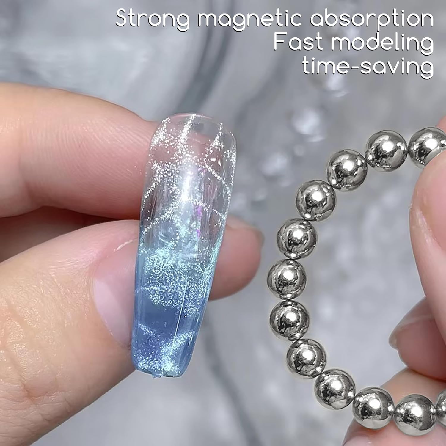 24 Pcs Cat Eye Magnet for Nails + 3 Y-Shaped Metal Brackets for Heart Cat Eye Effect Cylindrical Nail Magnet Magnetic Beads Magnet Double Ended Flower Magnet Stick for Cat Eye Nail Polish-GlimoraGlow