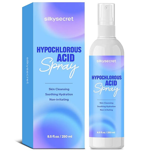 Hypochlorous Acid Spray (8.45 Fl Oz), Facial Spray for Skin Cleansing & Soothing, Hypoallergenic HOCL Sprays for Face & Eyes, All-Purpose Cleaner for Sensitive Skin Care-GlimoraGlow