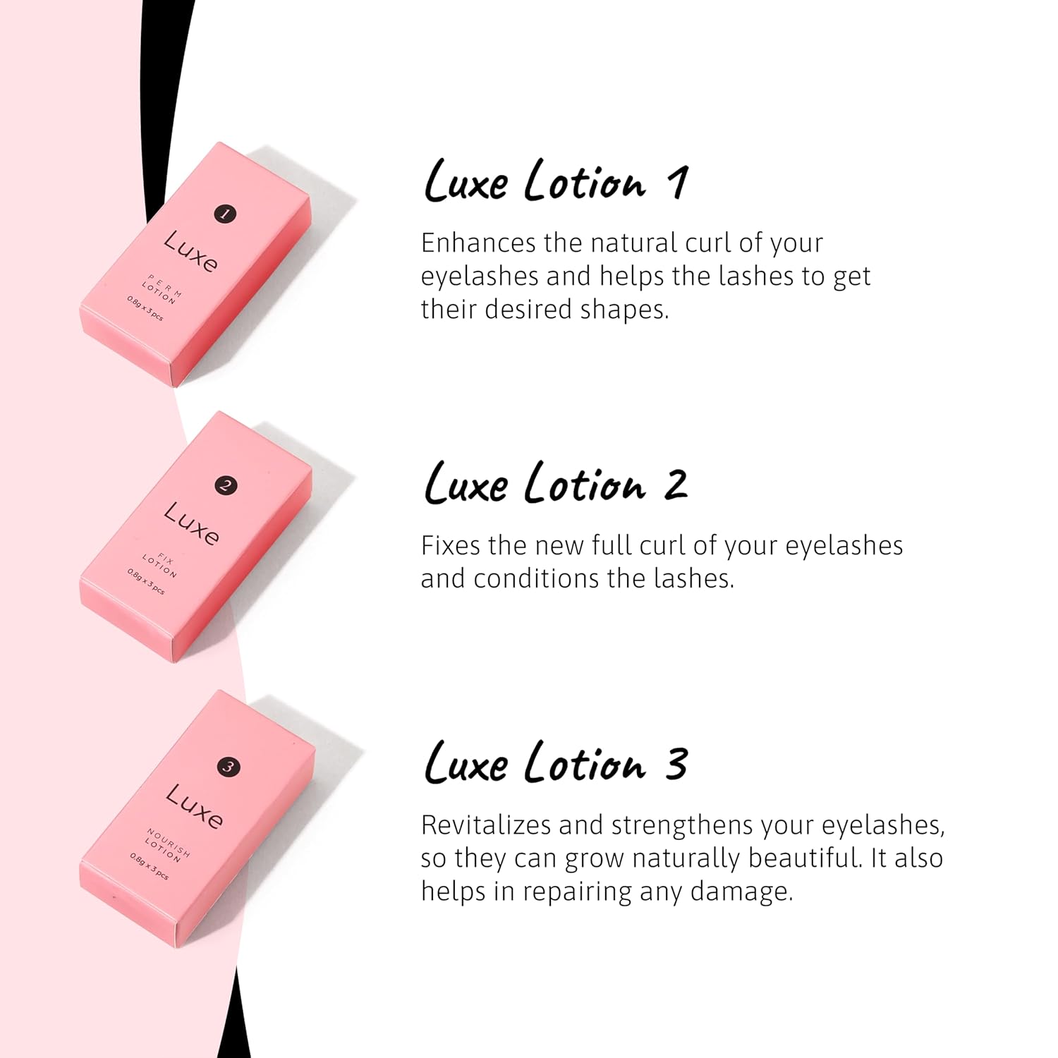 Luxe Lash Lift and Tint Kit – Professional Eyelash Lift and Tint Kit for At-Home Use – Keratin Lash Lamination, Lash Curling & Dye Kit – DIY Lash Perm and Tint Set – 3 Applications – Made in USA-GlimoraGlow