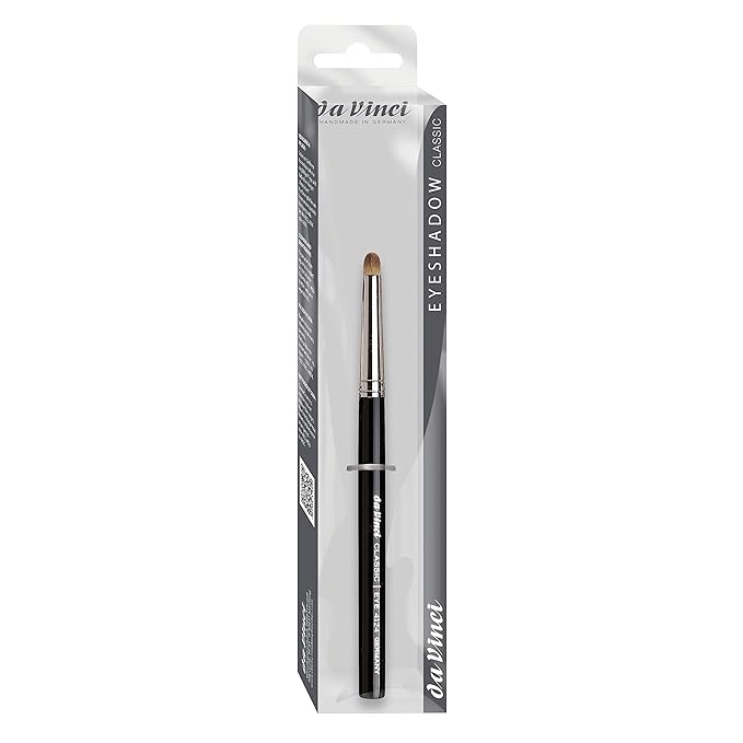 da Vinci Cosmetics Series 4124 Classic Detail Blender Round for Eyeshadow Powder/Banana Brush/Russian Red Sable, 0.5 Pound-GlimoraGlow