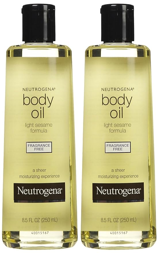 Neutrogena Body Oil, Fragrance Free, 8.5 Fl Oz (Pack of 2)-GlimoraGlow