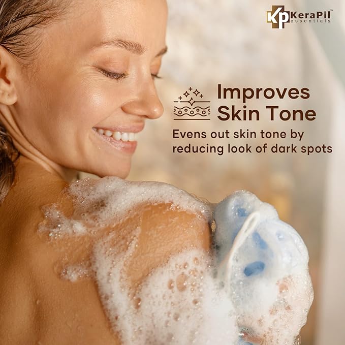 Exfoliating Body Wash with Salicylic Acid - No Dry Out, Gentle Exfoliates Rough and Bumpy Skin, Body Acne Wash, BHA & AHA - Coconut and Vanilla with Salicylic Acid - (16 fl oz)-GlimoraGlow