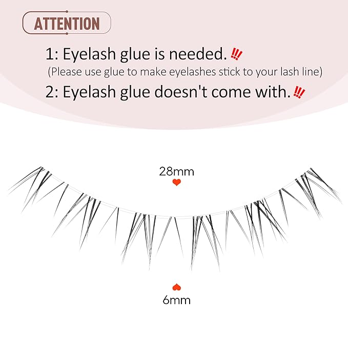 Eyelashes False Bottom Lashes Lower Lashes Fake Bottom Eyelashes 7 Pairs R-2-GlimoraGlow