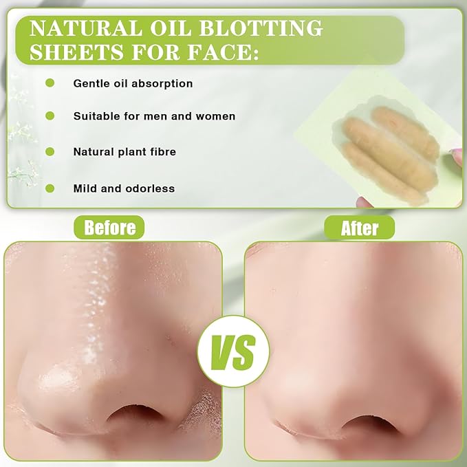 1000pcs Oil Blotting Sheets for Face, Blotting Paper for Oily Skin, Clean and Clear Oil Absorbing Sheets-GlimoraGlow