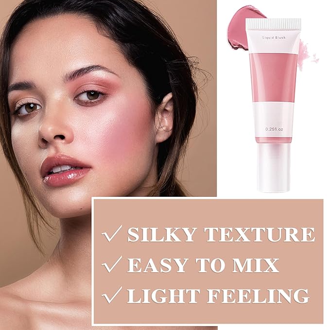 2 Colors Blush Stick,Multi-Use Cream Blush,Waterproofing Highly Pigmented Makeup Stick,Moisturizing Makeup Cream Set A8-GlimoraGlow