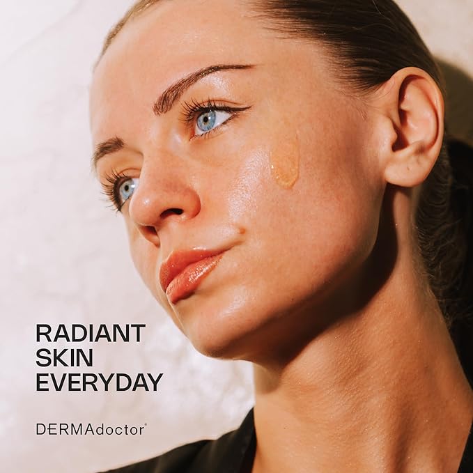 DERMAdoctor Kakadu C Dermatologist Formulated Vitamin C Brightening Daily 3 in 1, Exfoliating Face Wash, Toner, Make up Remover, Hydrating Facial Cleanser for Uneven, Dull Skin, Travel Size - 2.37 oz-GlimoraGlow