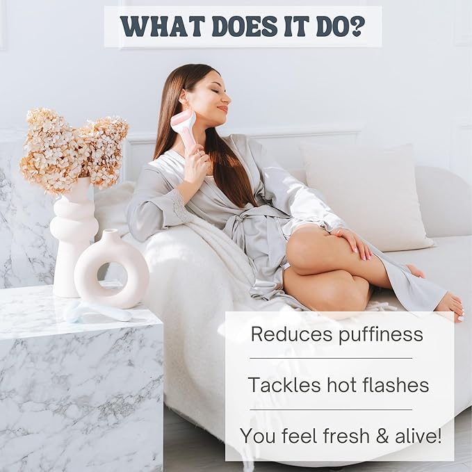 Ice Roller for Face Premium Facial Ice Roller with Carry Case and 2X Rollers for Long Lasting Cold - Eye Roller for Puffy Eyes & Cold Massage for Migraines (Pink (with case))-GlimoraGlow