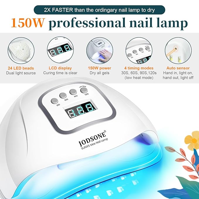 JODSONE 32 Colors Nail Polish Set With U V Light Manicure Nail Tools Nail Art Manicure Salon DIY at Home-GlimoraGlow