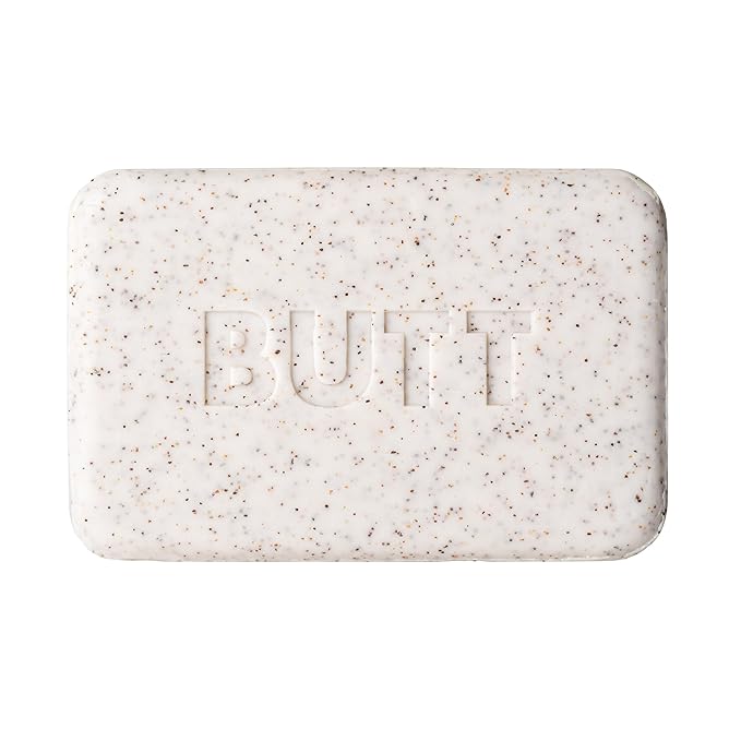 MARLOWE. No. 069 Butt Face Mens Soap, 7 Oz, Double Sided Moisturizing & Body Exfoliator Bar Soap with Pumice & Apricot Seed Powder, Crisp Sea Air, Fresh Sage + Cedarwood Scent-GlimoraGlow