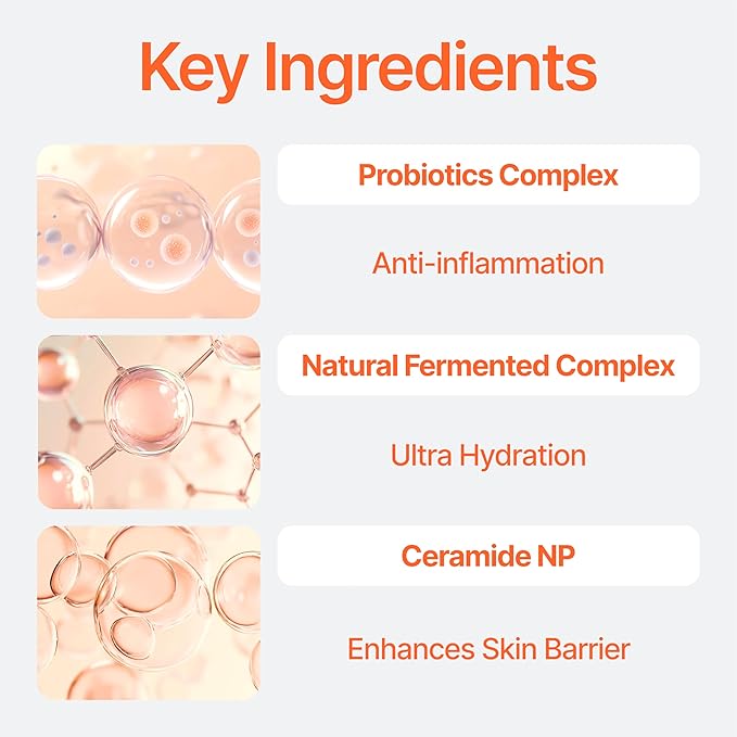 Bifida Barrier Cream, Moisturizing CUSKIN Korean Moisturizer Skincare with Ceramide NP, Squalane, and Hyaluronic Acid for Hydration and Skin Elasticity, 50ml (1.69 Fl. Oz.)-GlimoraGlow