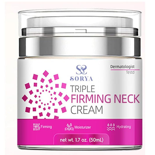 Neck Firming Cream Aging Wrinkles Neck Moisturizer with Retinol, Collagen & Hyaluronic Acid, Hydrating Skincare for All Skin Types for Men & Women-GlimoraGlow
