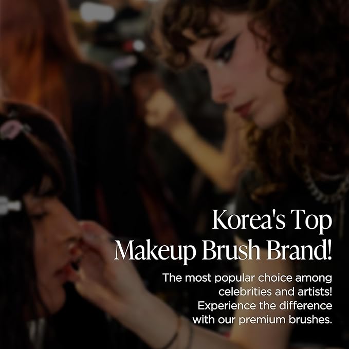 Korean Piccasso Brush Makeup Spatula + Sponge 2P Set – Professional Makeup Tools with Precision Spatula and 2 Soft Sponges, Ideal for Blending Foundation, Cream, or Liquid Makeup-GlimoraGlow