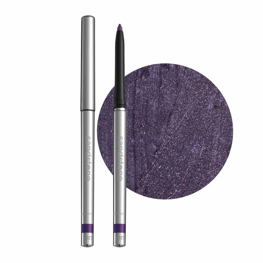 Hypoallergenic Waterproof Eyeliner - Fragrance Free Metallic Eye liner - Vegan and Cruelty Free Eye Pencil - Eyeliner Pencil for Sensitive Eyes (Purple Space)-GlimoraGlow
