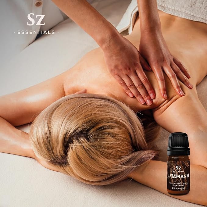 Jatamansi Essential Oil aka Spikenard - 100% Pure & Undiluted - Extracted from Nardostachys Jatamansi - Strong & Powerful Scent with Earthy Overtones - Therapeutic Grade - 0.17oz-GlimoraGlow