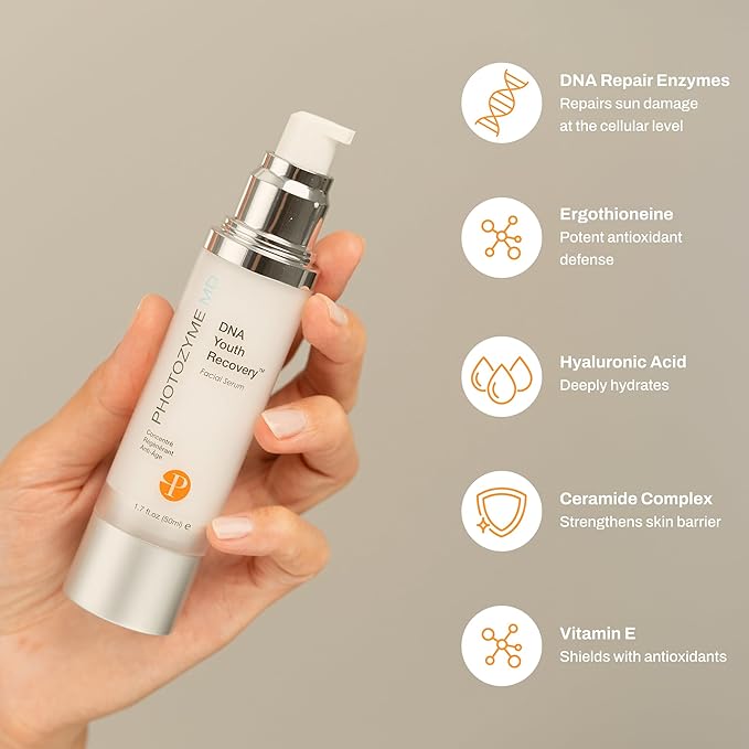 Photozyme DNA Youth Recovery Facial Serum | 1.7 Fl Oz-GlimoraGlow