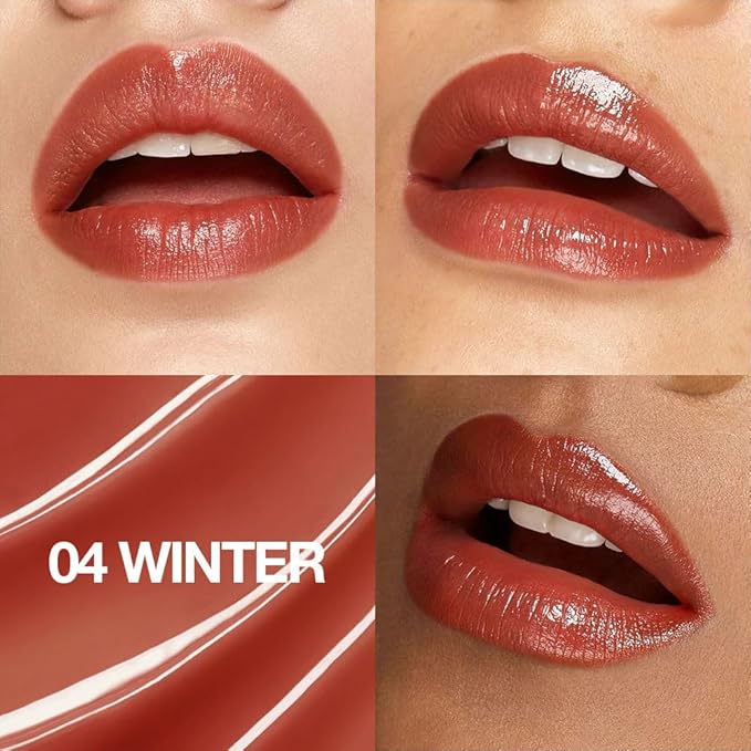 1Pcs Tinted Lip Balm Moisturizing Lipstick – Cool Plum Red Sheer Hydrating Lip Color for Dry Lips – Nourishing Lip Balm for All Women with a Subtle Natural Scent (S04 Winter)-GlimoraGlow