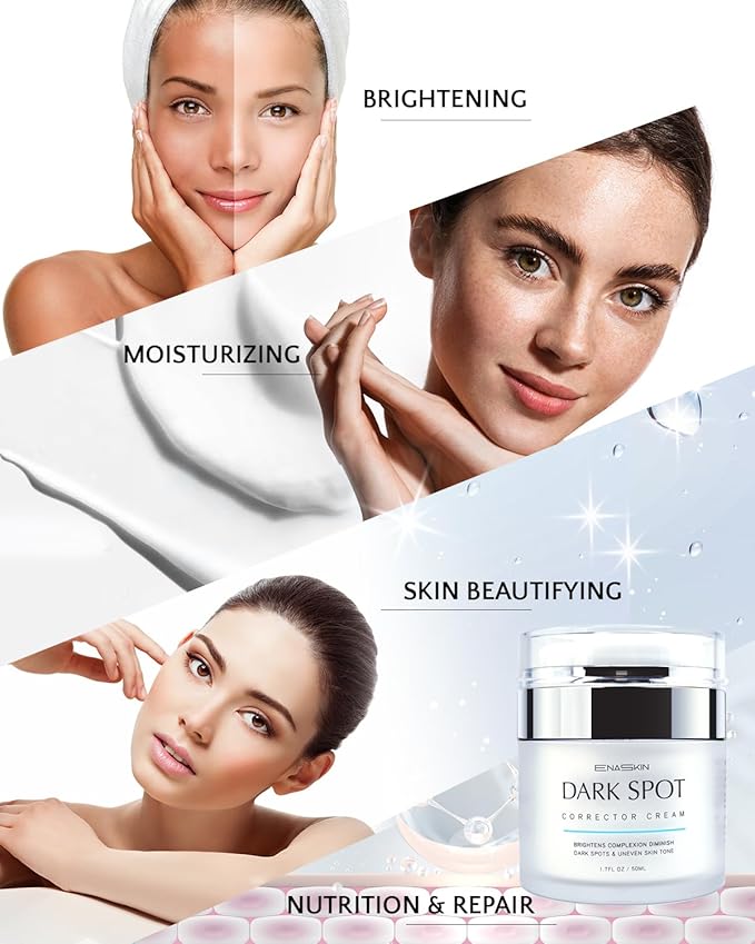 Dark Spot Remover for Face and Body: Hyperpigmentation Treatment - Natural Ingredient - Freckle/Melasma/Sun Spot/Age Spot Remover - Dark Spot Corrector Cream for Women and Men-GlimoraGlow