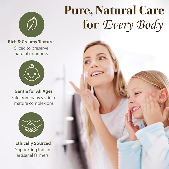 era of nature Organic Unrefined Raw Mango Body Butter Block 16oz - Moisturizing Mango Seed Raw Butter Bar for Skin & Hair, DIY Lip Balm Base, Cream, Soap & Lotion Making Supplies, Personal Skincare-GlimoraGlow