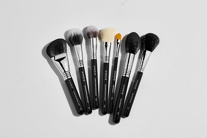 Sigma Beauty Professional F23 Soft Angled Contour™ synthetic Face Makeup Brush with SigmaTech® fibers for Contouring, Sculpting and Highlighting-GlimoraGlow