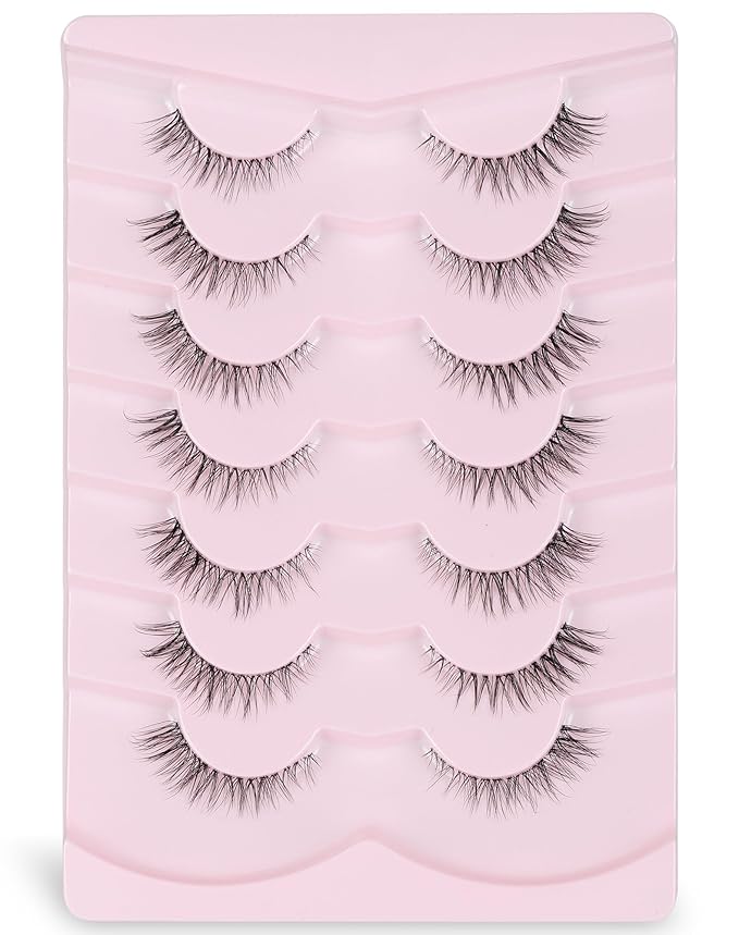 Lashes Natural Look False Lashes Wispy Lashes Fake Eye Lashes Strip Lashes Natural Eyelashes Wispy Natural Lashes UP24-GlimoraGlow