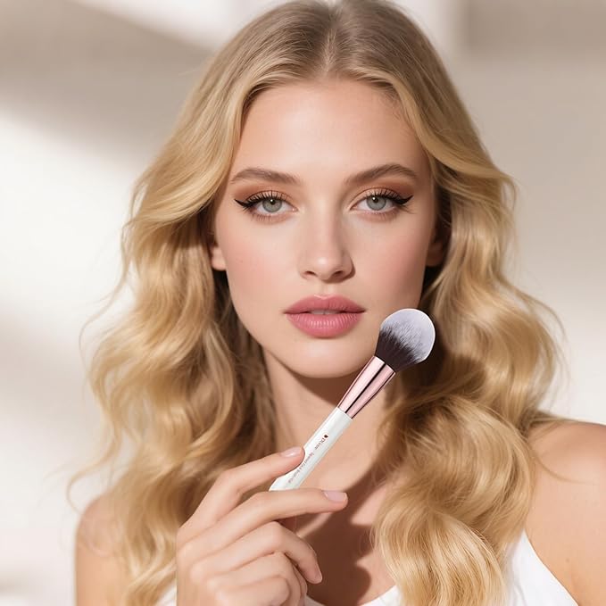 DUcare Makeup Brushes Set Professional 27Pcs Makeup Brushes Premium Synthetic Kabuki Foundation Blending Face Powder Blush Concealers Eye Shadows Make Up Brushes Kit White-GlimoraGlow