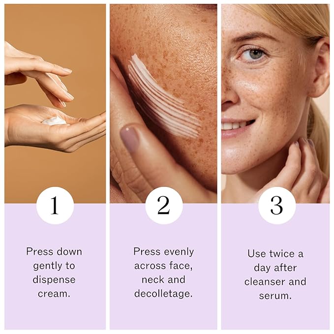 LilyAna Naturals Face and Neck Moisturizer for Women and Men - Moisturizer Face and Neck Cream for Dry Skin and Dark Spot Brightening - Rose and Pomegranate Extracts - 1.7oz (Pack of 2)-GlimoraGlow