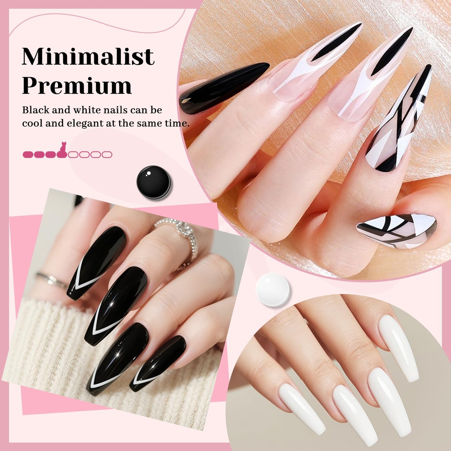 JODSONE 12 Bottles Gel Nail Polish Set Base Coat Glossy Top Coat Fast Drying Long Lasting Soak Off Wipe Free-GlimoraGlow