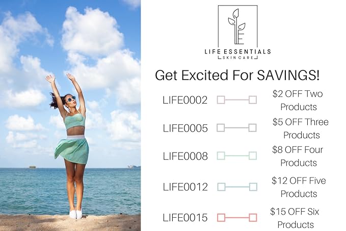 Life Essentials Retinol Serum 2.5% for Wrinkles, Fine Lines, Acne Scars, & Skin Blemishes- Vitamin A + Hyaluronic Acid, Vitamin E, Organic Green Tea, Jojoba Oil - Organic and Natural-GlimoraGlow