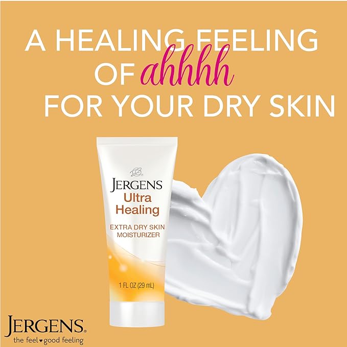 Jergens Ultra Healing Dry Skin Moisturizer, Travel Size Body and Hand Lotion, 1 Oz (Pack of 24)-GlimoraGlow