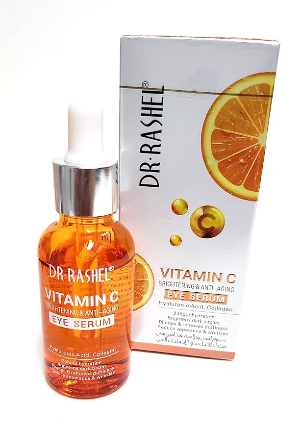 Vitamin C Eye Anti - Aging Serum Essence | Hyaluronic Acid and Collagen, Reduce Wrinkles, Remove Dark circles & Puffiness, Size (1.01 oz)-GlimoraGlow