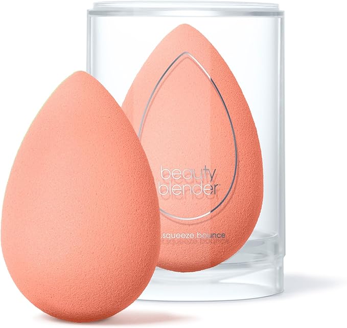Beautyblender® | Papaya Beauty Blender Makeup Sponge, Super-Soft Foam Easily Blends Foundations, Powders & Creams, Made in USA, Reusable, Washable, Streak Free Application, Vegan, Cruelty Free-GlimoraGlow