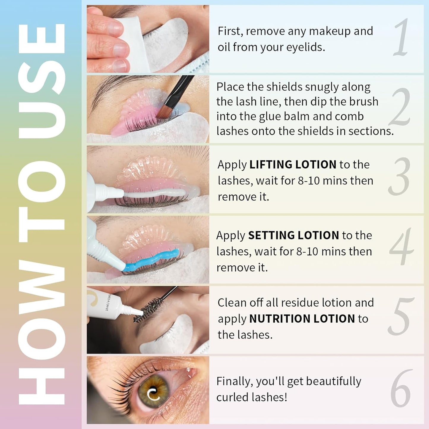 Libeauty Tube Design Lash Lift Kit with Glue Balm, Brow Lamination Kit, Easy to Apply for Salon and Beginner-GlimoraGlow