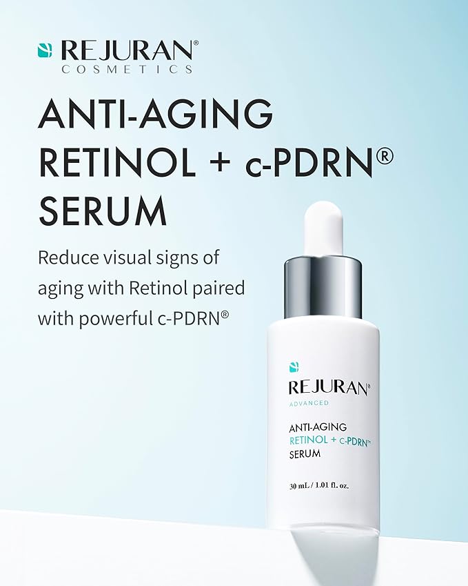 REJURAN® Advanced Anti-Aging Retinol + c-PDRN® Serum - Boosting Facial Serum for Firmness, Radiance and Anti-Wrinkle Care, Clinically Developed (1.01 fl oz)-GlimoraGlow