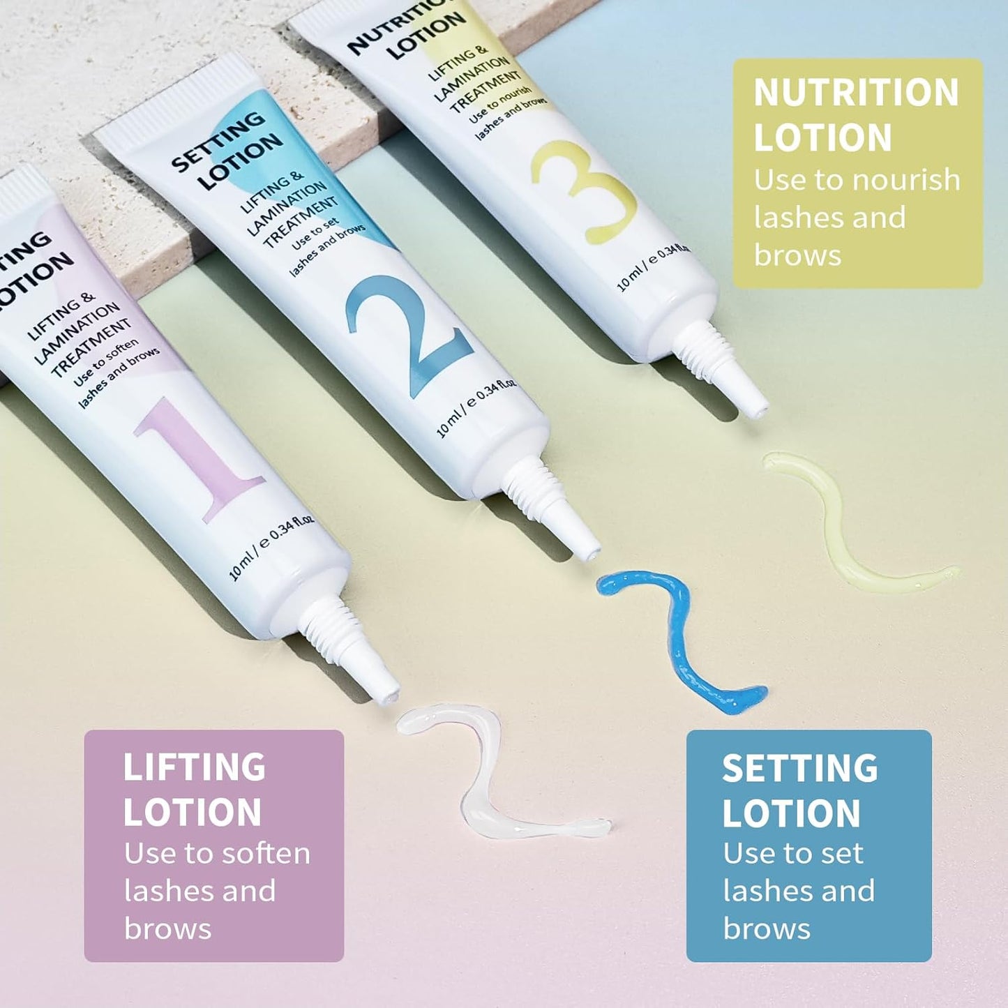 Libeauty Tube Design Lash Lift Kit with Glue Balm, Brow Lamination Kit, Easy to Apply for Salon and Beginner-GlimoraGlow