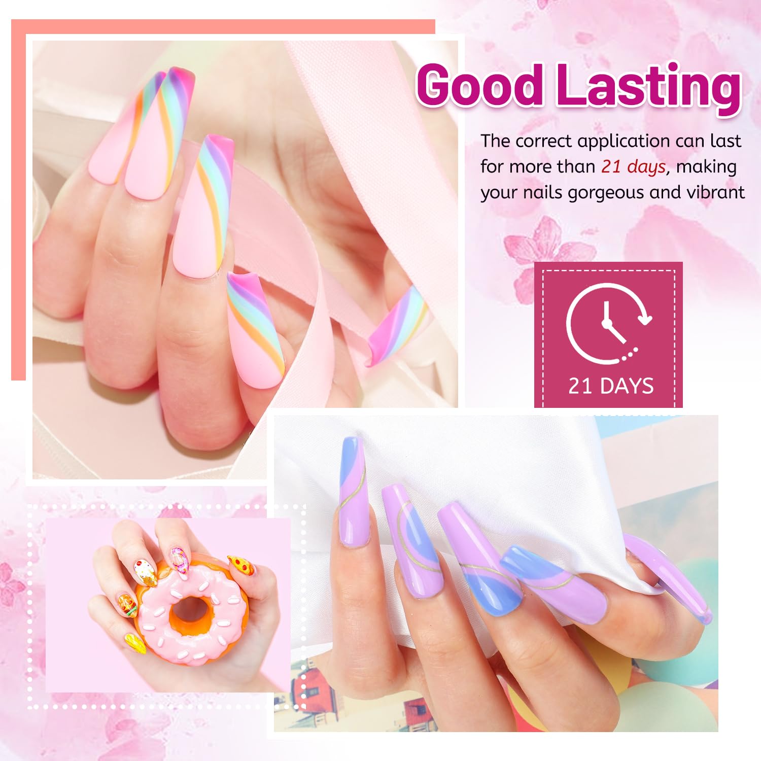 JODSONE 20 Color Vibrant and High Shine Gel Nail Polish Kit with 3 PCS Base Coat and Matte and Glossy Top Coat-GlimoraGlow