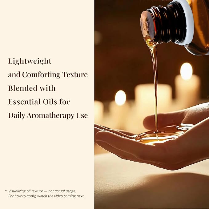 Sandalwood & Bergamot Botanical Massage Oil – Lightweight Body Oil with Jojoba & Almond – Wood & Citrus Aroma for Deep Massage, Fascia Release & Self-Care, 30ml (1.0 fl oz)-GlimoraGlow