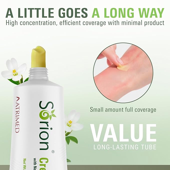 Sorion Cream - Herbal Moisturizer for Dry, Itchy, Flaky Skin with Coconut Oil, Neem, Turmeric and Pala Indigo Plant Skincare-GlimoraGlow