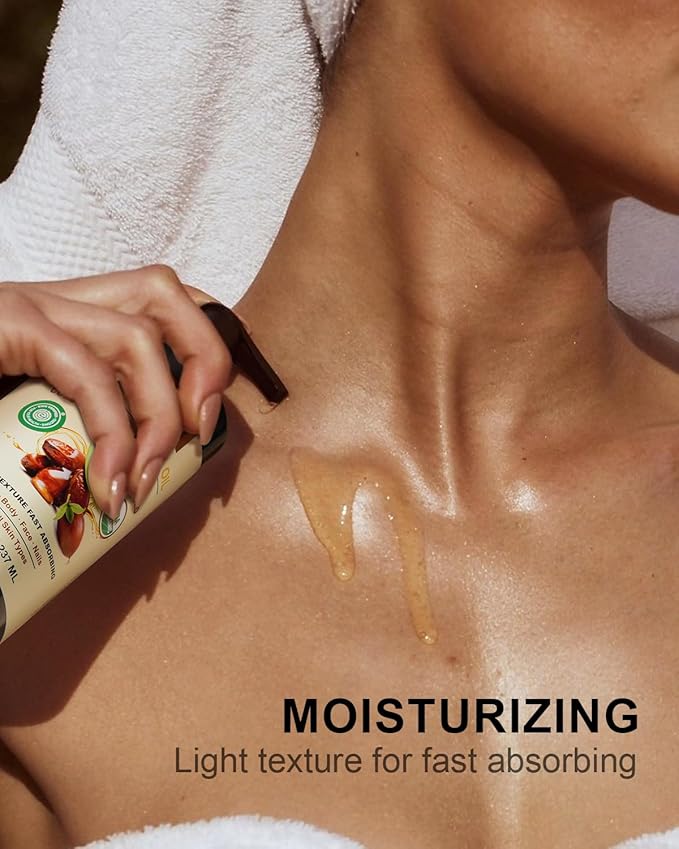 Yoken USDA Organic Jojoba Oil Cold Pressed 8 fl oz, 100% Pure & Natural Unrefined Jojoba Oil for Face Hair & Skin Massage, Hexane Free, Deeply Moisturizing Body Carrier oils Multi-Purpose Serum-GlimoraGlow