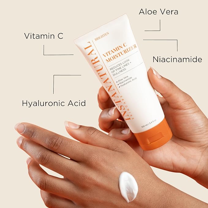 InstaNatural Vitamin C Cleanser and Moisturizer Kit, Brightens, Reduces the Look of Fine Lines and Uneven Texture, with Aloe Vera and Botanical Extracts-GlimoraGlow