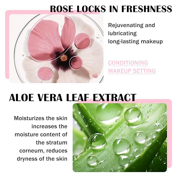 2PCS Makeup Setting Spray for Face,Waterproof Setting Spray for Makeup,Long Lasting Oil Control Finishing Holding Face Mist,Refreshing Hydrating Glossy and Matte Fixing Facial Mist Make Up Set A2-GlimoraGlow