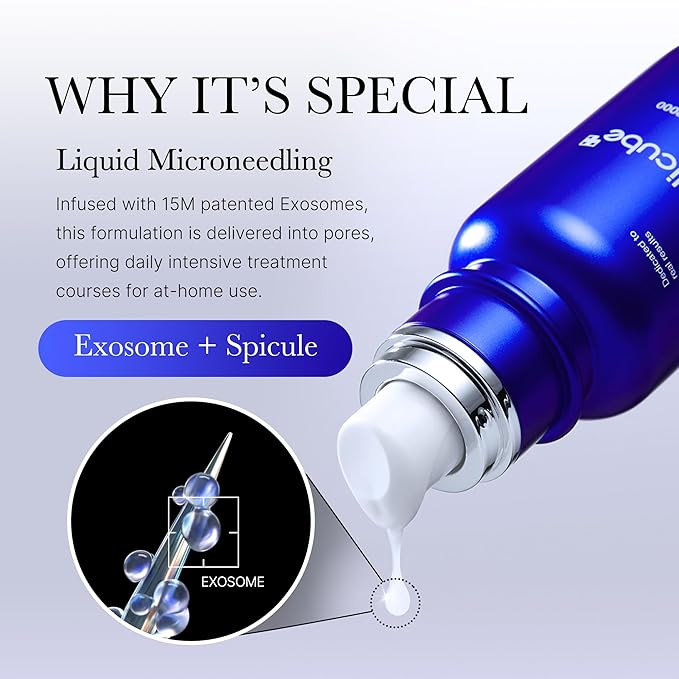 medicube Zero Exosome Shot 7,500 PPM Spicule Facial Serum | Liquid Skin Booster Serum | Exosome, AHA+BHA+PHA | Pore Care, Dead Skin Cells, Skin Texture | Korean Skin Care 1.01 fl.oz-GlimoraGlow